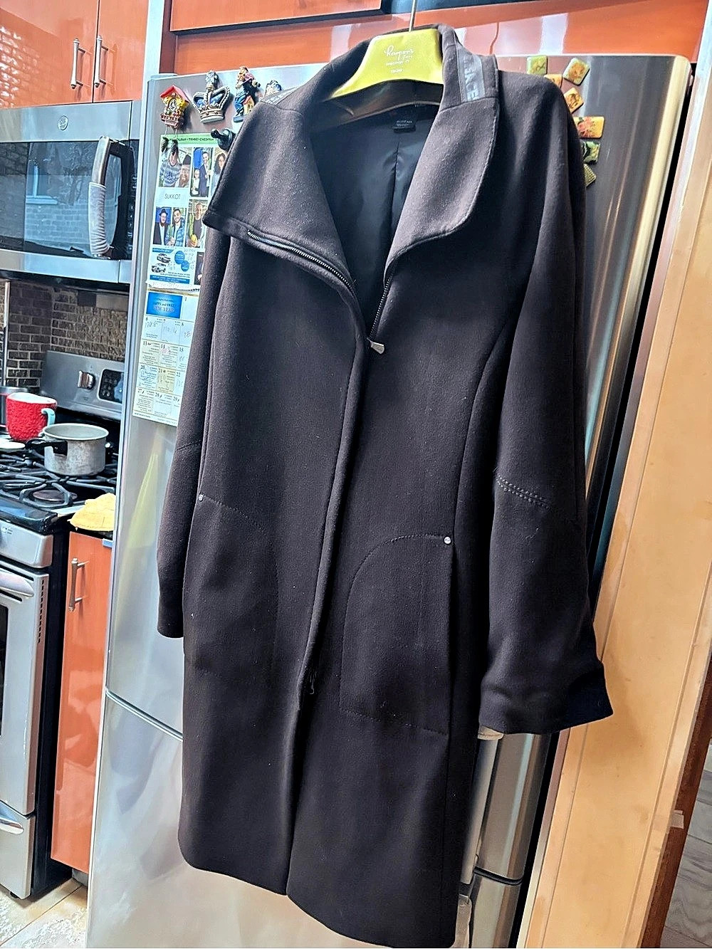 Women's Black Long Coat Like New